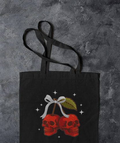 Cherry Skulls Convention Tote - Spooky & Sweet!
