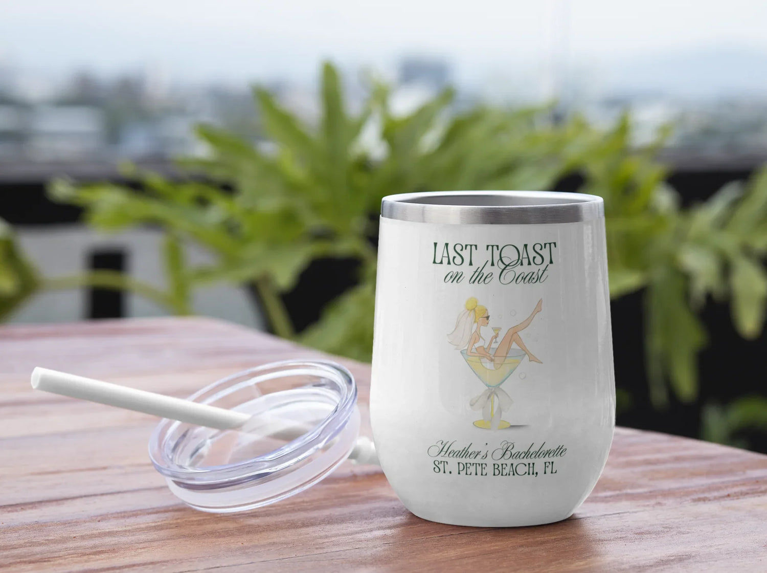 Last Toast on the Coast 12oz Insulated Wine Tumbler - Personalizable