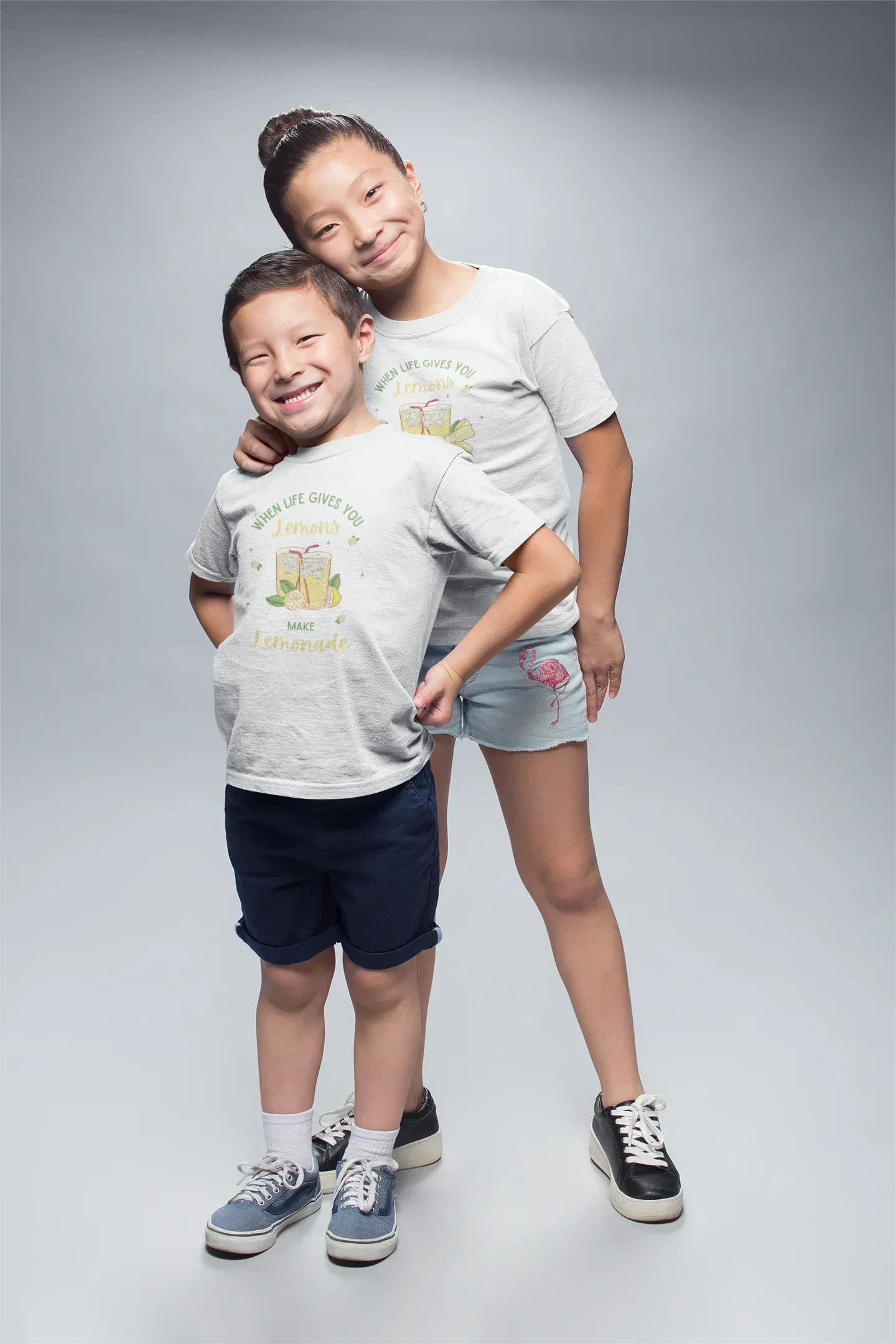 Squeeze the Day: Kids' Bow Lemonade T-Shirt - Make Life Sweet!