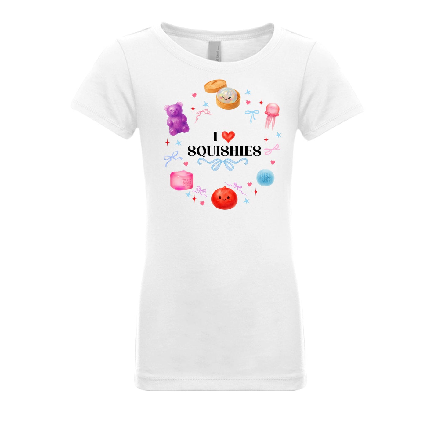 White - N3710 - FRONT I Love Squishies Tee