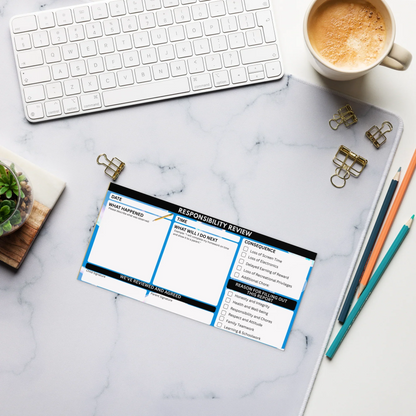 Parenting Guiding Growth: "Responsibility Review" Magnetic Notepad - Free Shipping