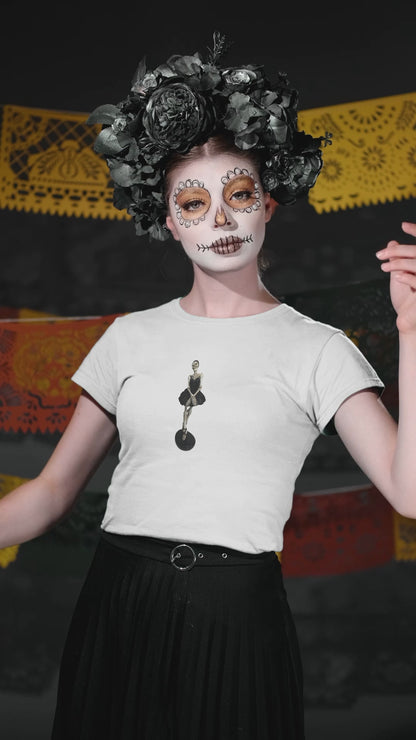 Ballerina Bones - Spooktacularly Stylish!  Women's Softstyle Tee