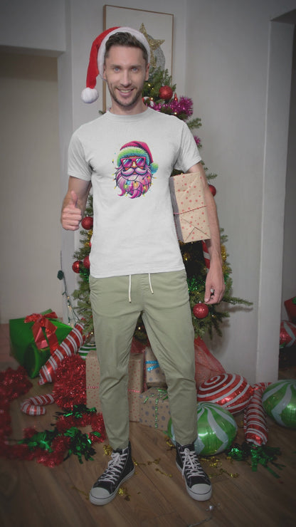 Shine Bright Like Santa!  Merry and Bright! 🎅🏻✨🌈 - Women's Softstyle Tee