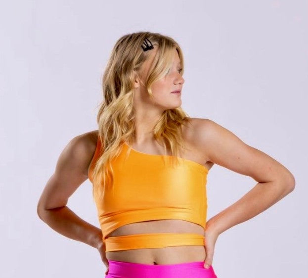 Tangerine Girls Dance Top