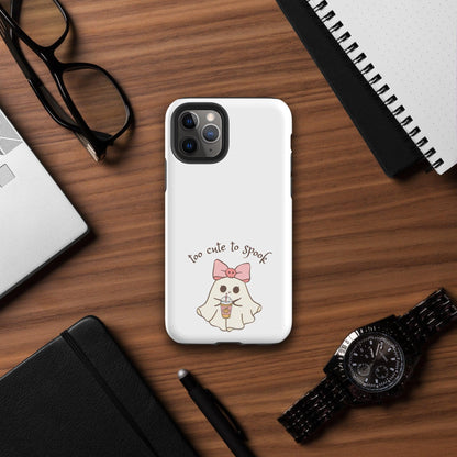 Too Cute to Spook Tough Case for iPhone® - 👻💖 Protect Your Phone with Spooky Cuteness! 💖👻 - Whippie's