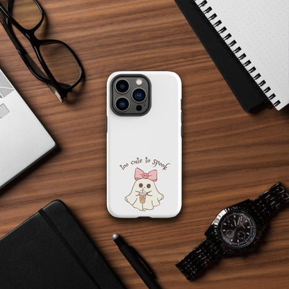 Too Cute to Spook Tough Case for iPhone® - 👻💖 Protect Your Phone with Spooky Cuteness! 💖👻 - Whippie's
