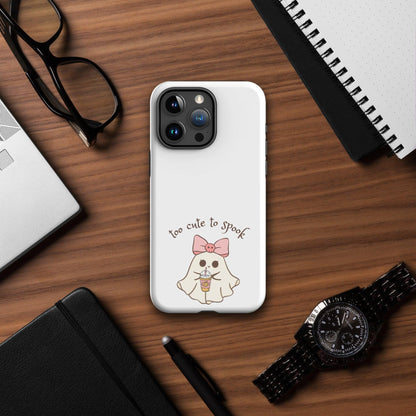 Too Cute to Spook Tough Case for iPhone® - 👻💖 Protect Your Phone with Spooky Cuteness! 💖👻 - Whippie's