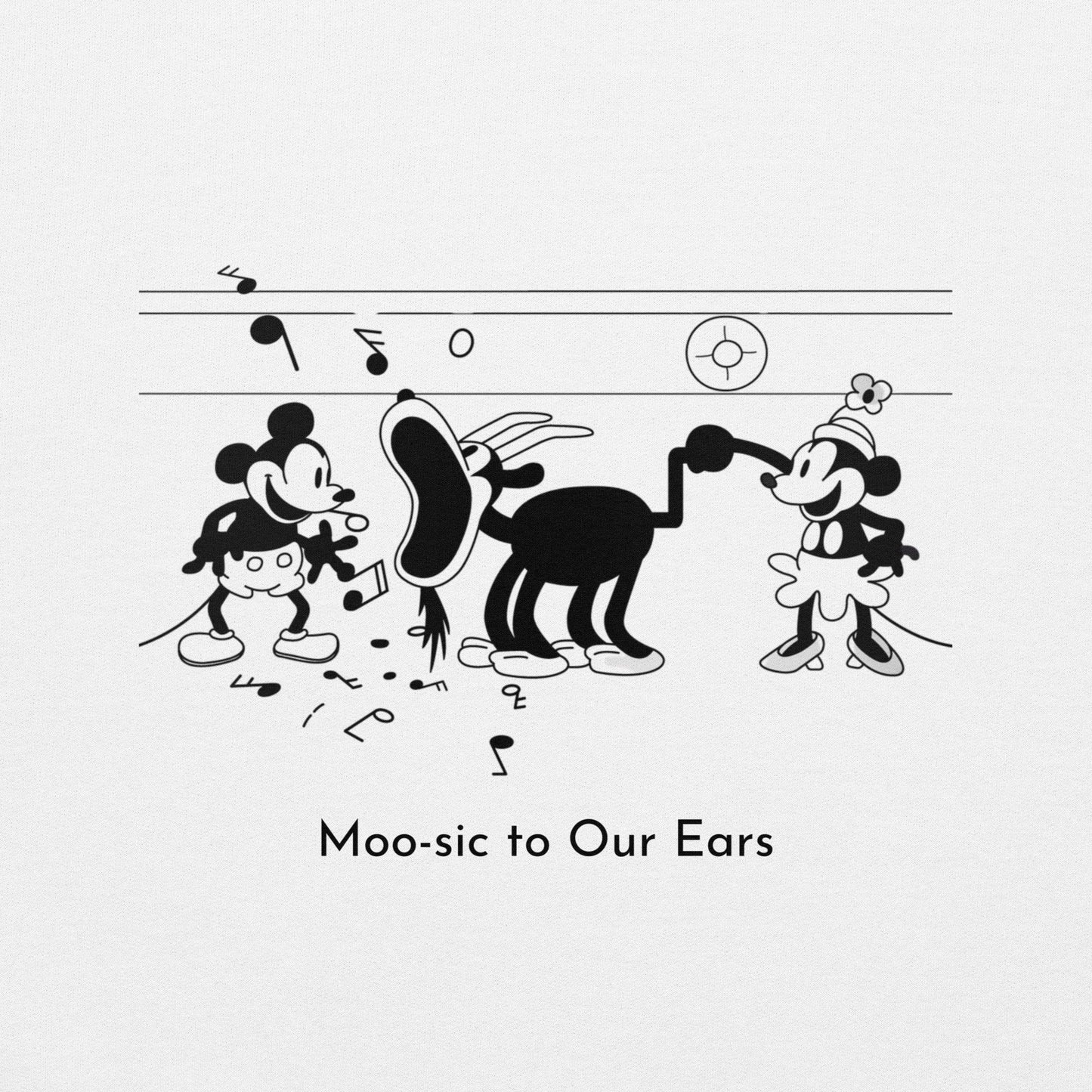 Steamboat Willie - Moo-sic - Unisex Hoodie - Whippie's