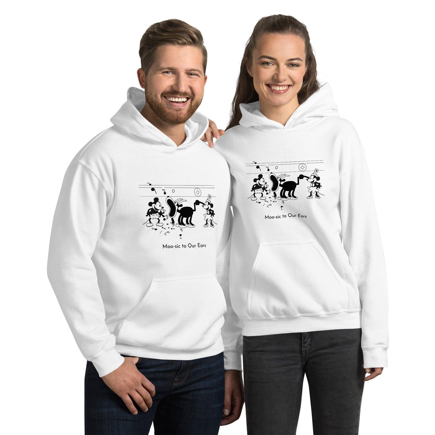 Steamboat Willie - Moo-sic - Unisex Hoodie - Whippie's