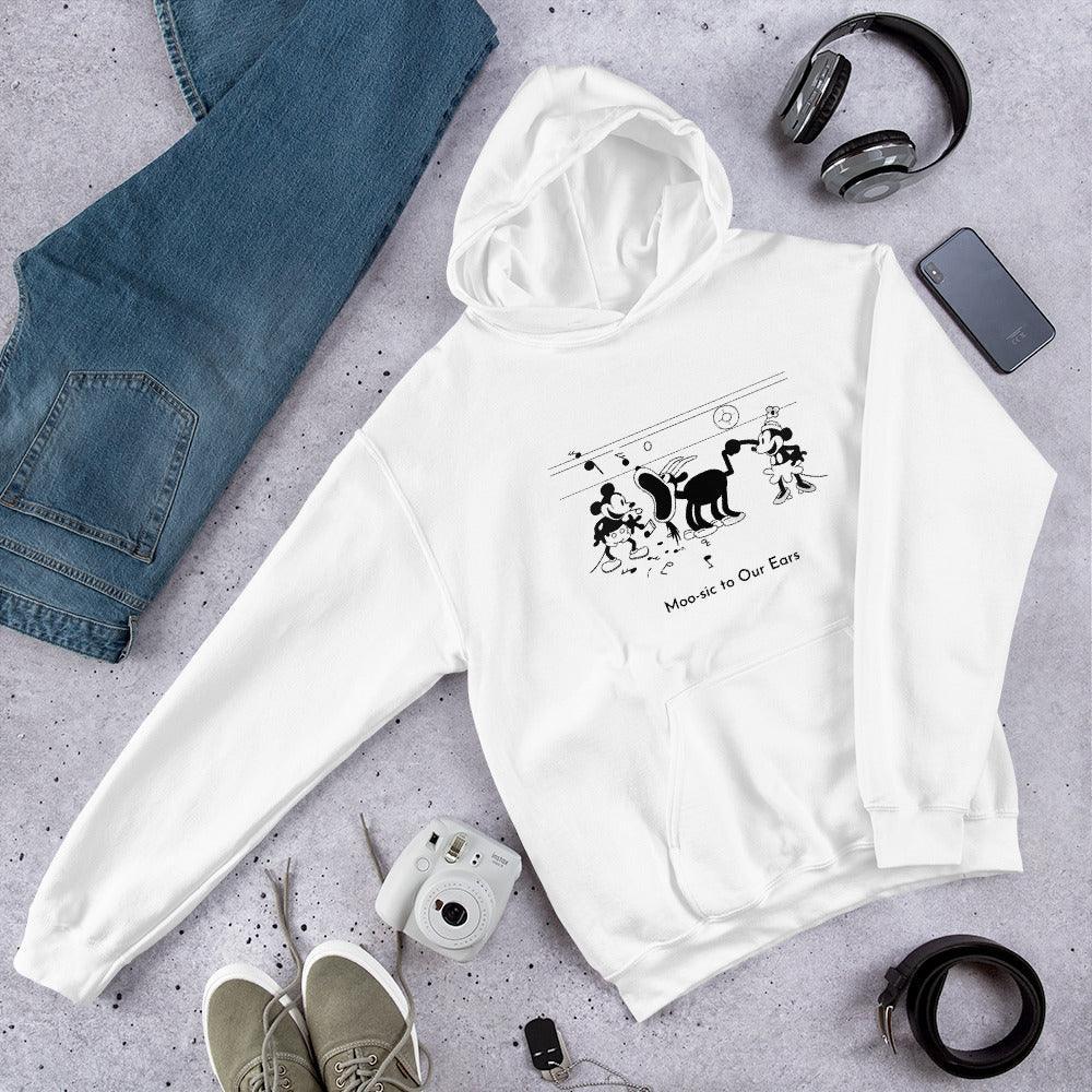 Steamboat Willie - Moo-sic - Unisex Hoodie - Whippie's