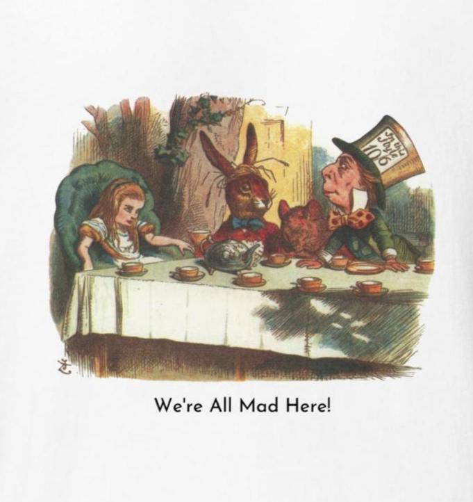Alice in Wonderland - Mad Tea Party - Unisex Eco T-shirt - Whippie's