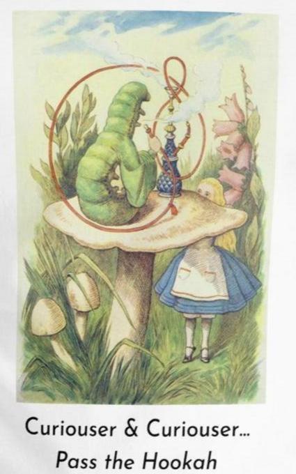 Alice in Wonderland - Hookah - Unisex T-shirt - Whippie's