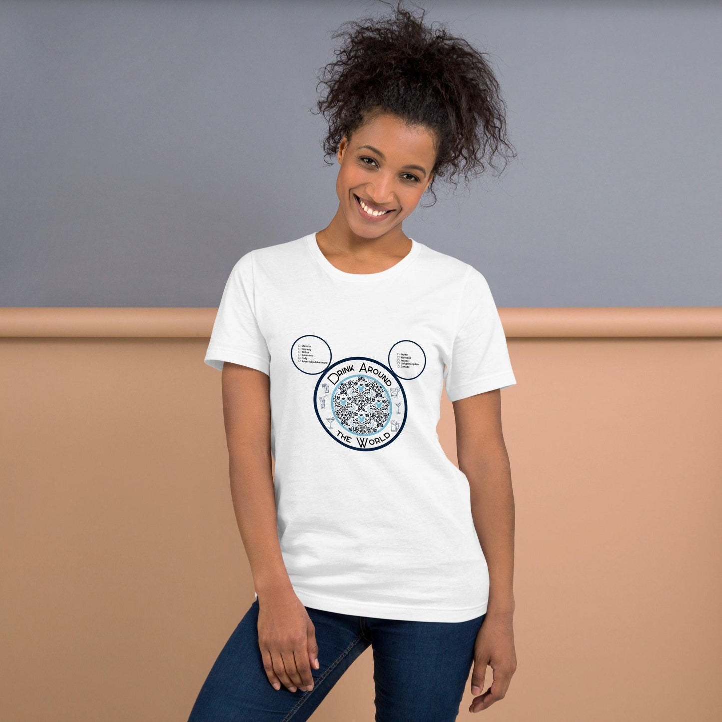 Drinking Around the World - Checklist - Unisex t-shirt - Whippie's