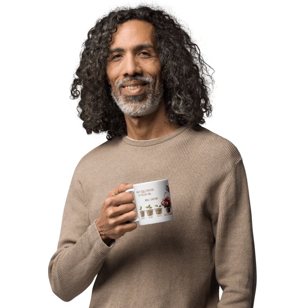 What You Choose to Focus On... Will Grow! Mug - 🌱 Cultivate Positivity with Every Sip! 🌱 - Whippie's