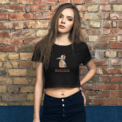 Alice in Wonderland - Off With Their Head - Women’s Crop Tee - Whippie's