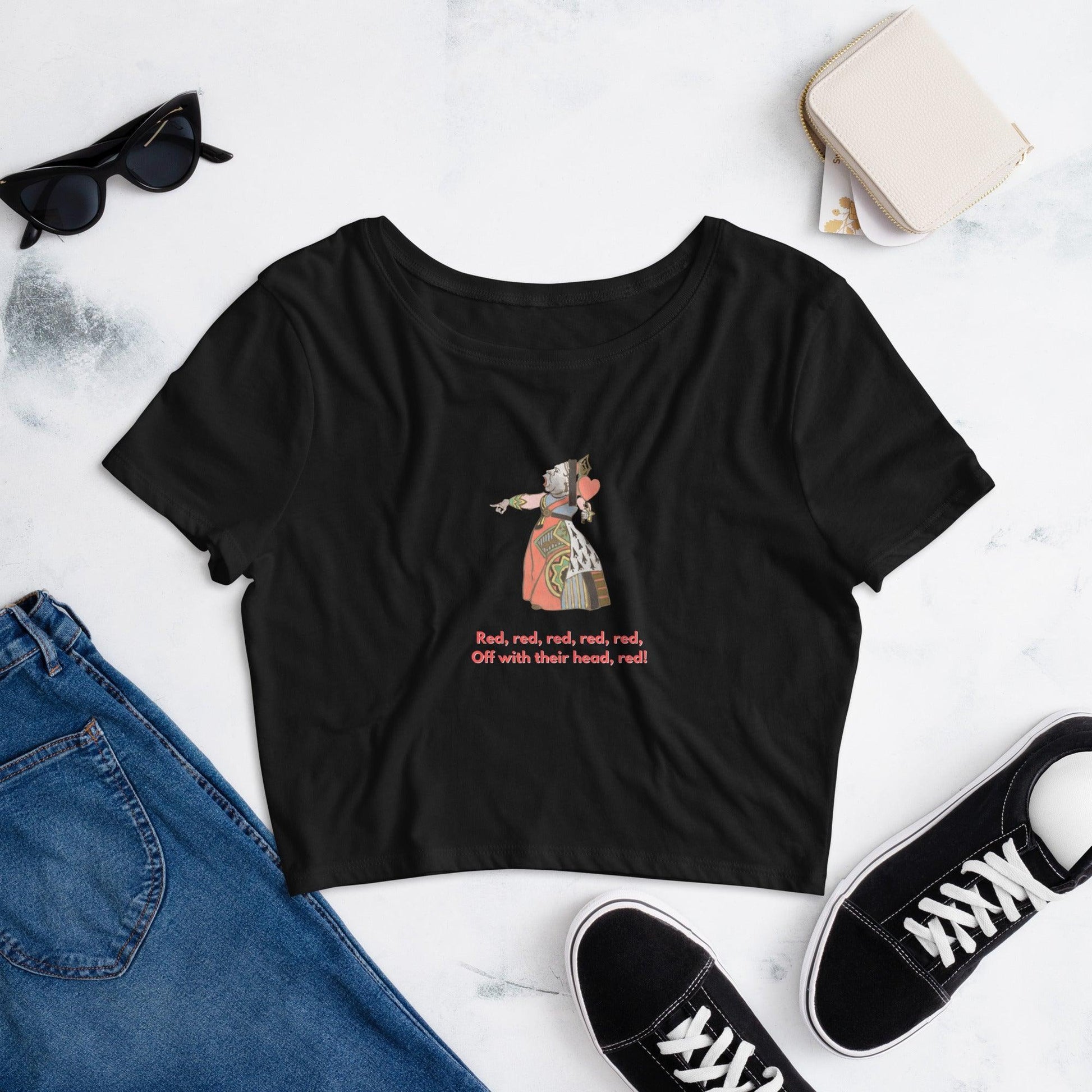 Alice in Wonderland - Off With Their Head - Women’s Crop Tee - Whippie's