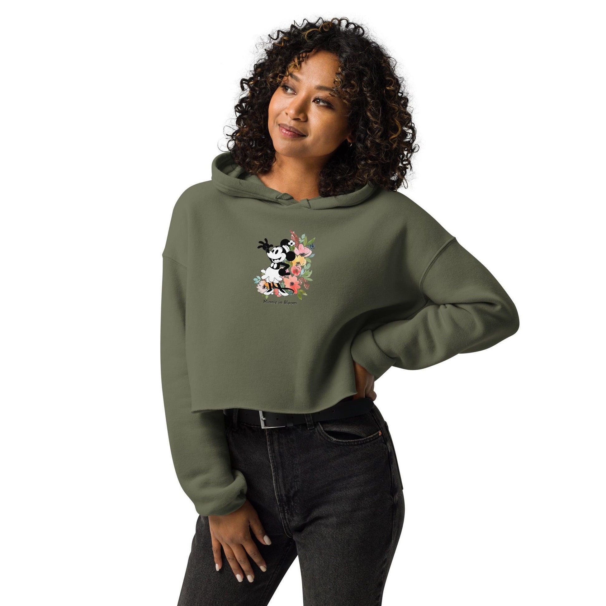 Steamboat Willie - Bloom - Crop Hoodie - Whippie's