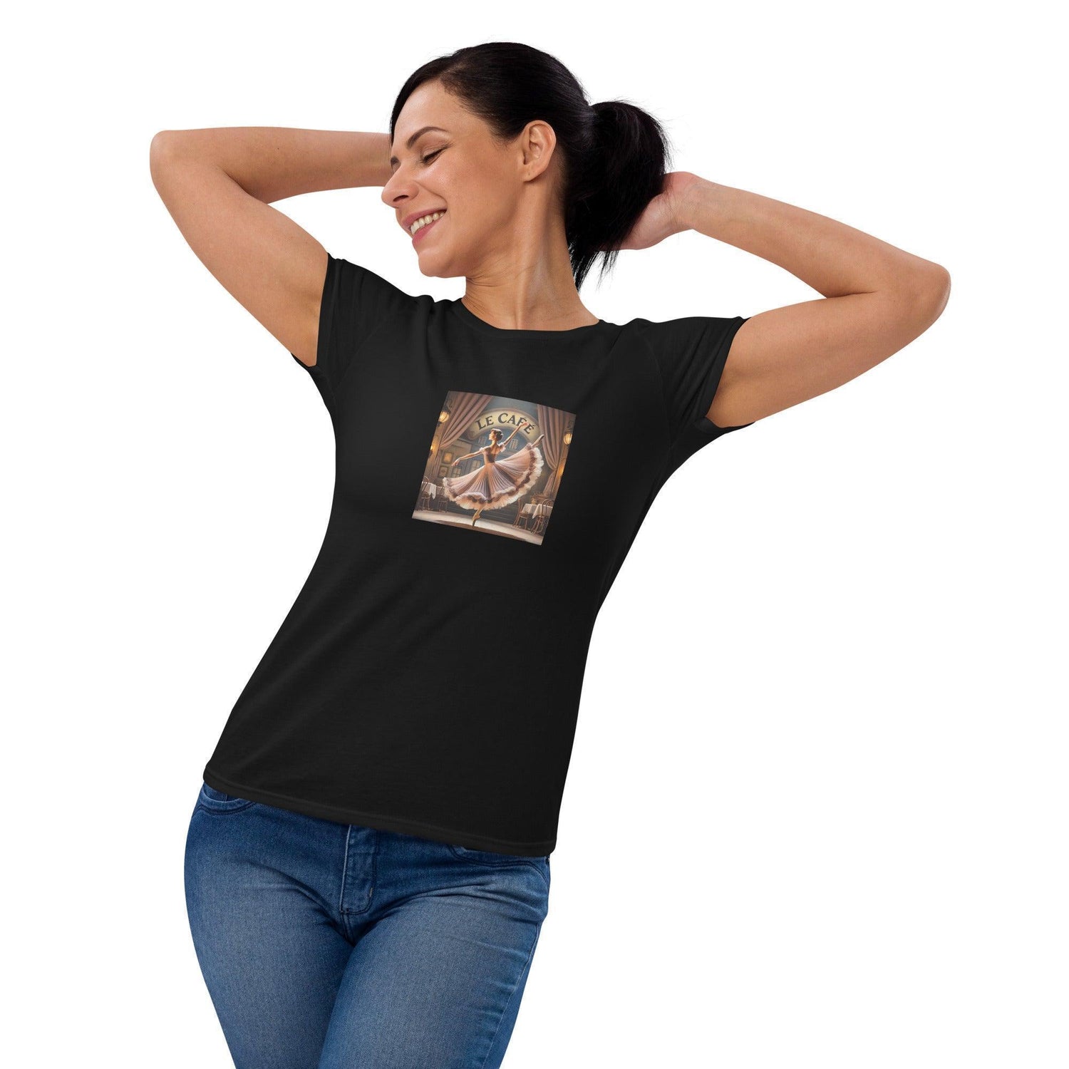 Ballerina at Le Cafe - Women's T-shirt - Whippie's