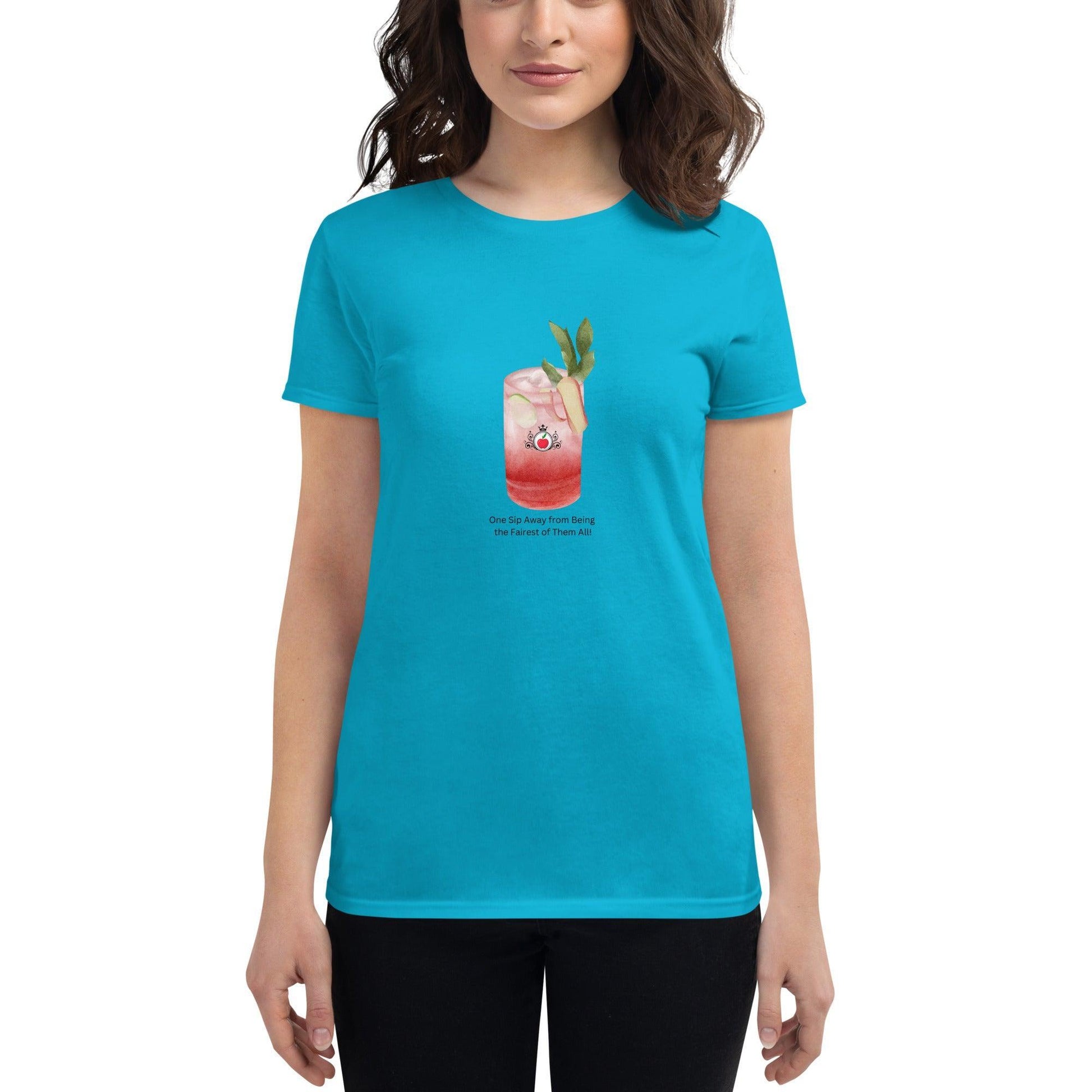 One Sip from Being the Fairest of Them All! Women's short sleeve t-shirt - Whippie's