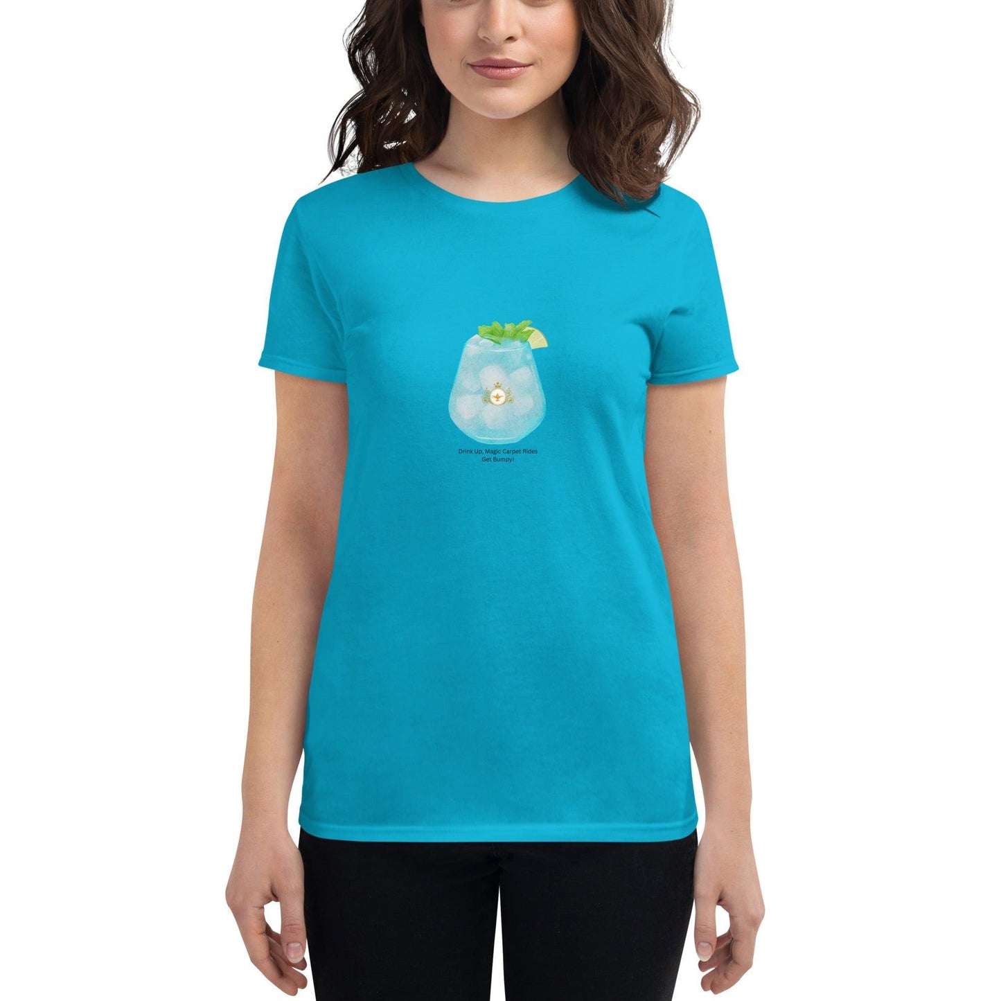Drink Up, Magic Carpet Rides Get Bumpy! - Women's T-shirt - Whippie's