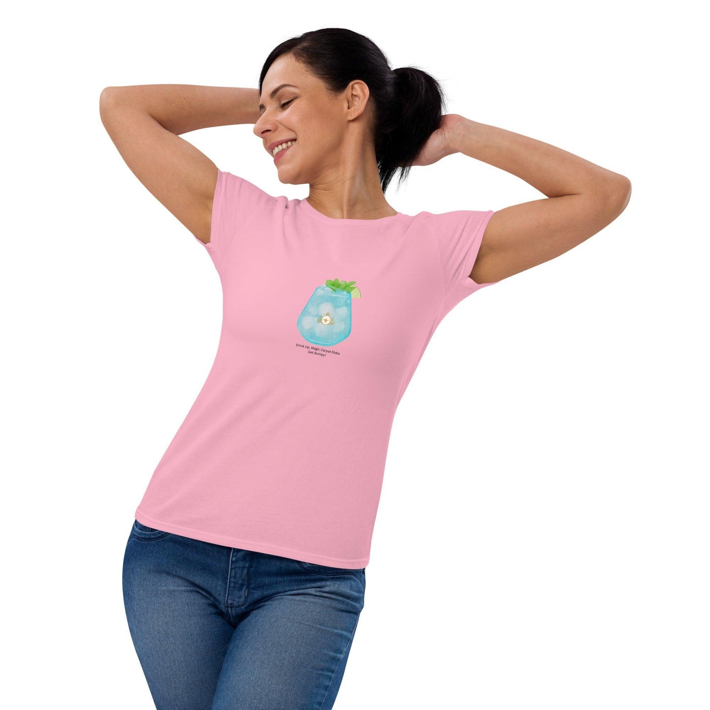 Drink Up, Magic Carpet Rides Get Bumpy! - Women's T-shirt - Whippie's