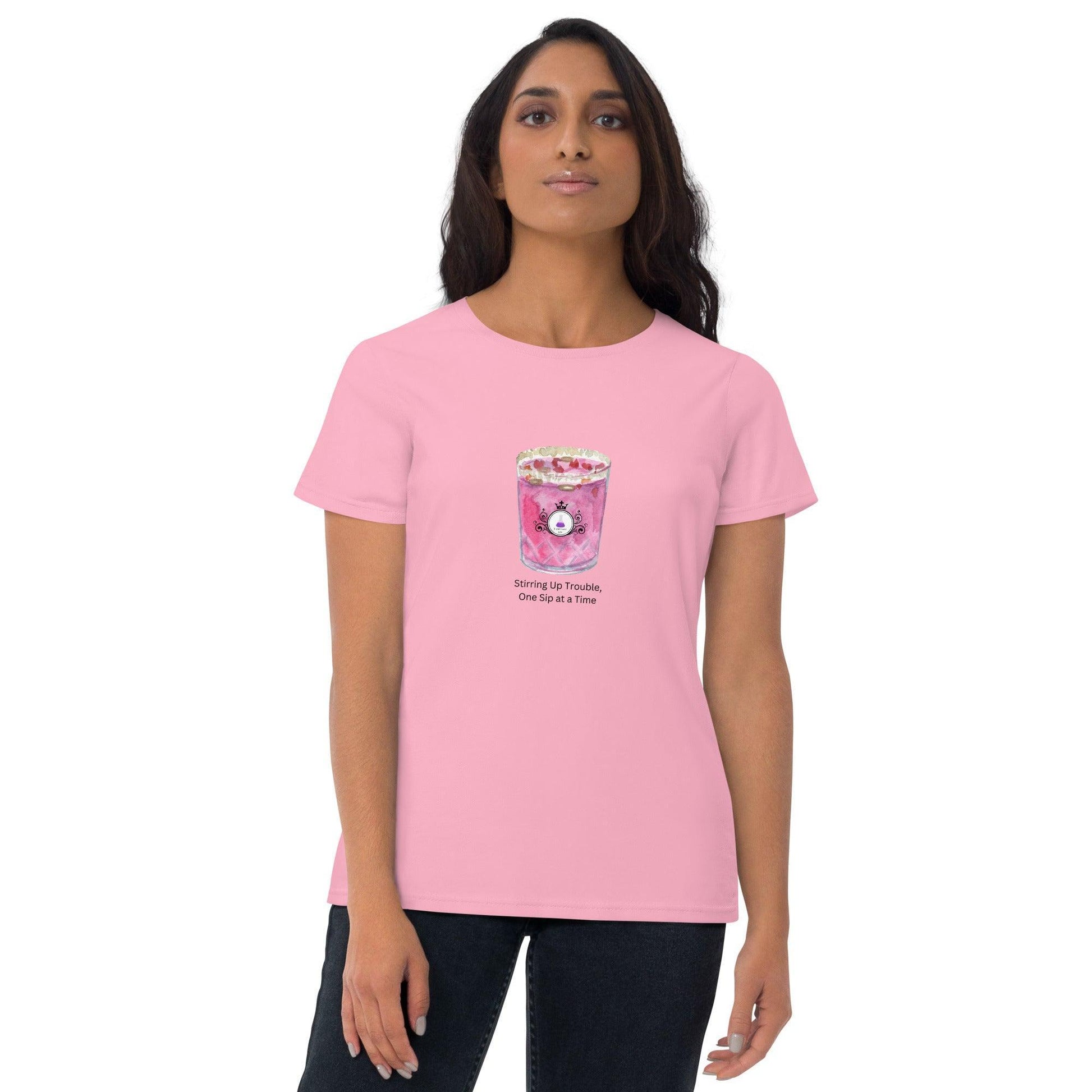 Stirring Up Trouble, One Sip at a Time - Women's short sleeve t-shirt - Whippie's
