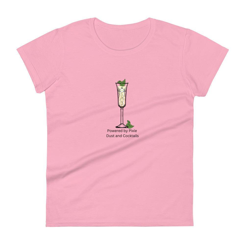 Tinkerbell, Powered by Pixie Dust and Cocktails - Women's short sleeve t-shirt - Whippie's