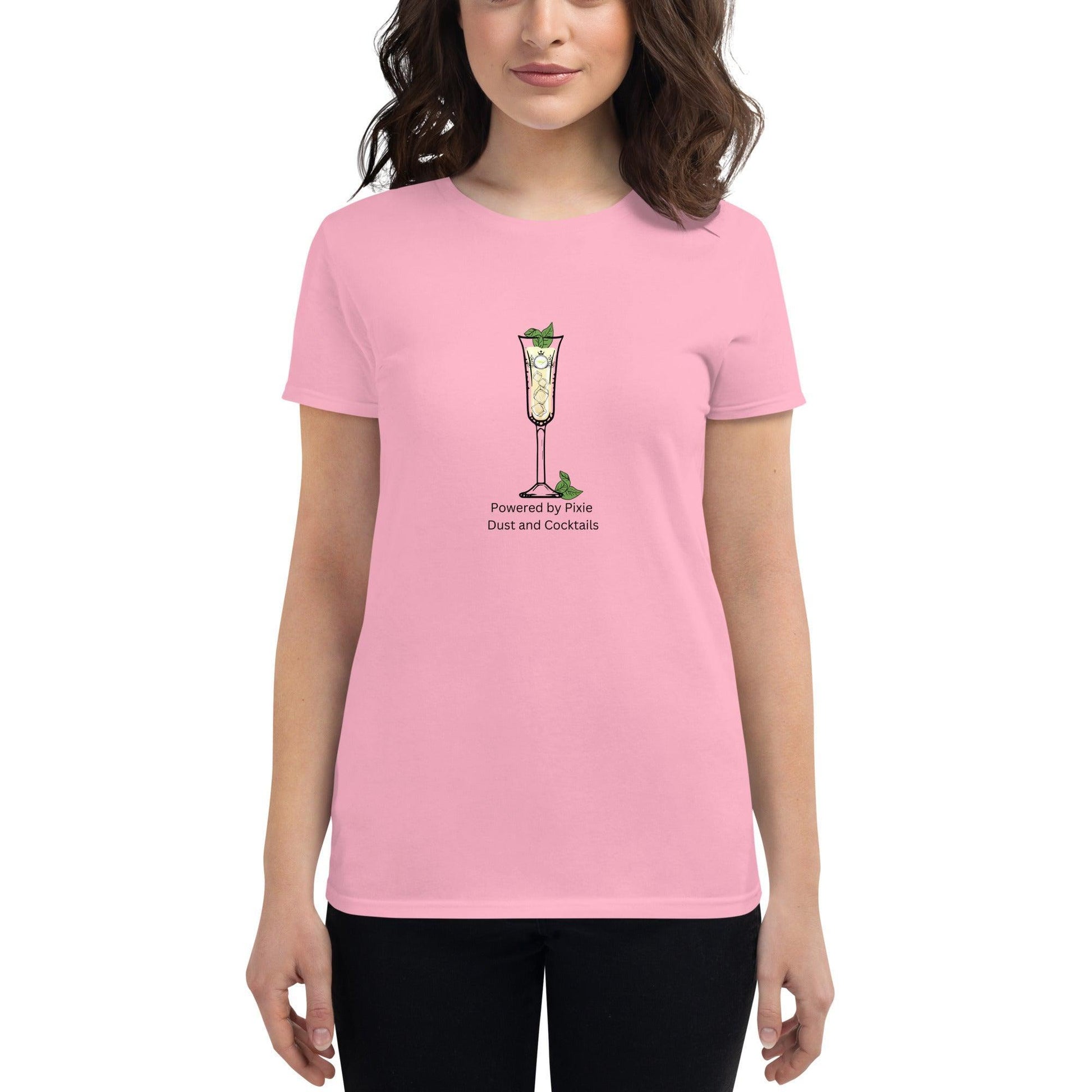 Tinkerbell, Powered by Pixie Dust and Cocktails - Women's short sleeve t-shirt - Whippie's