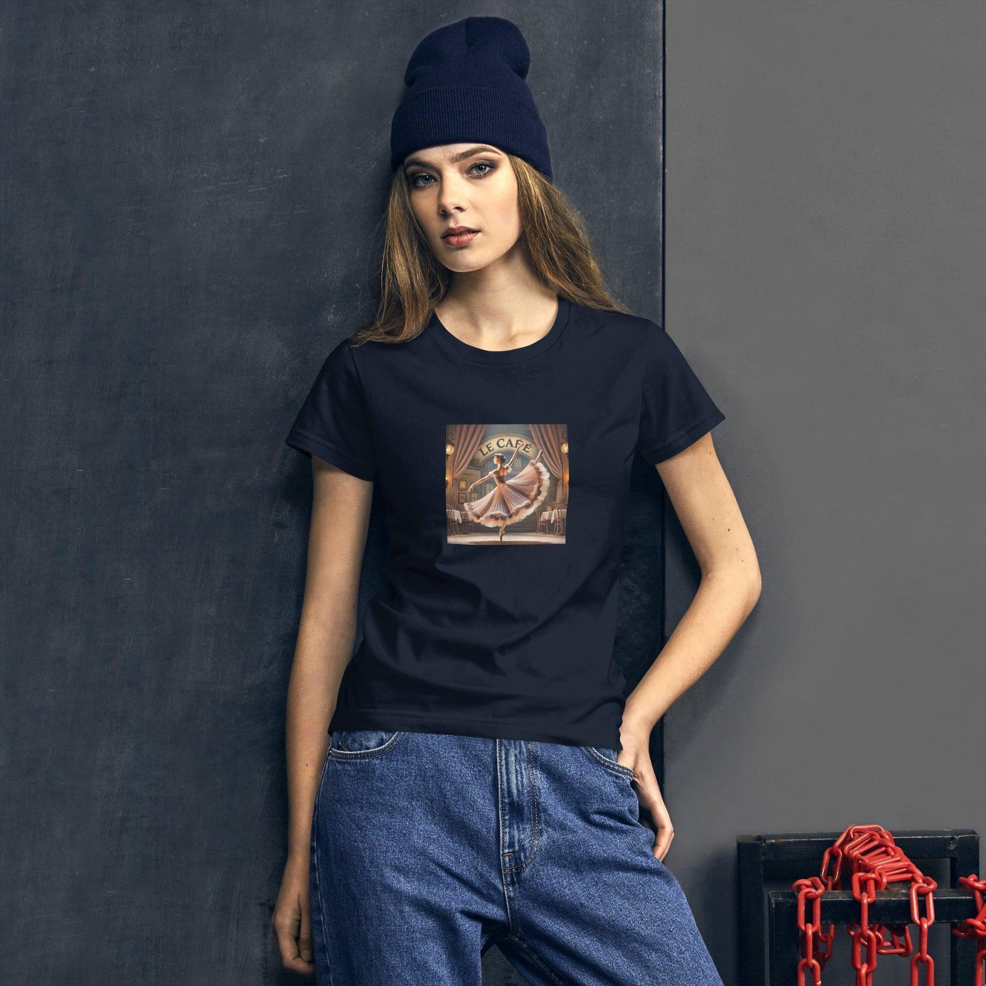 Ballerina at Le Cafe - Women's T-shirt - Whippie's
