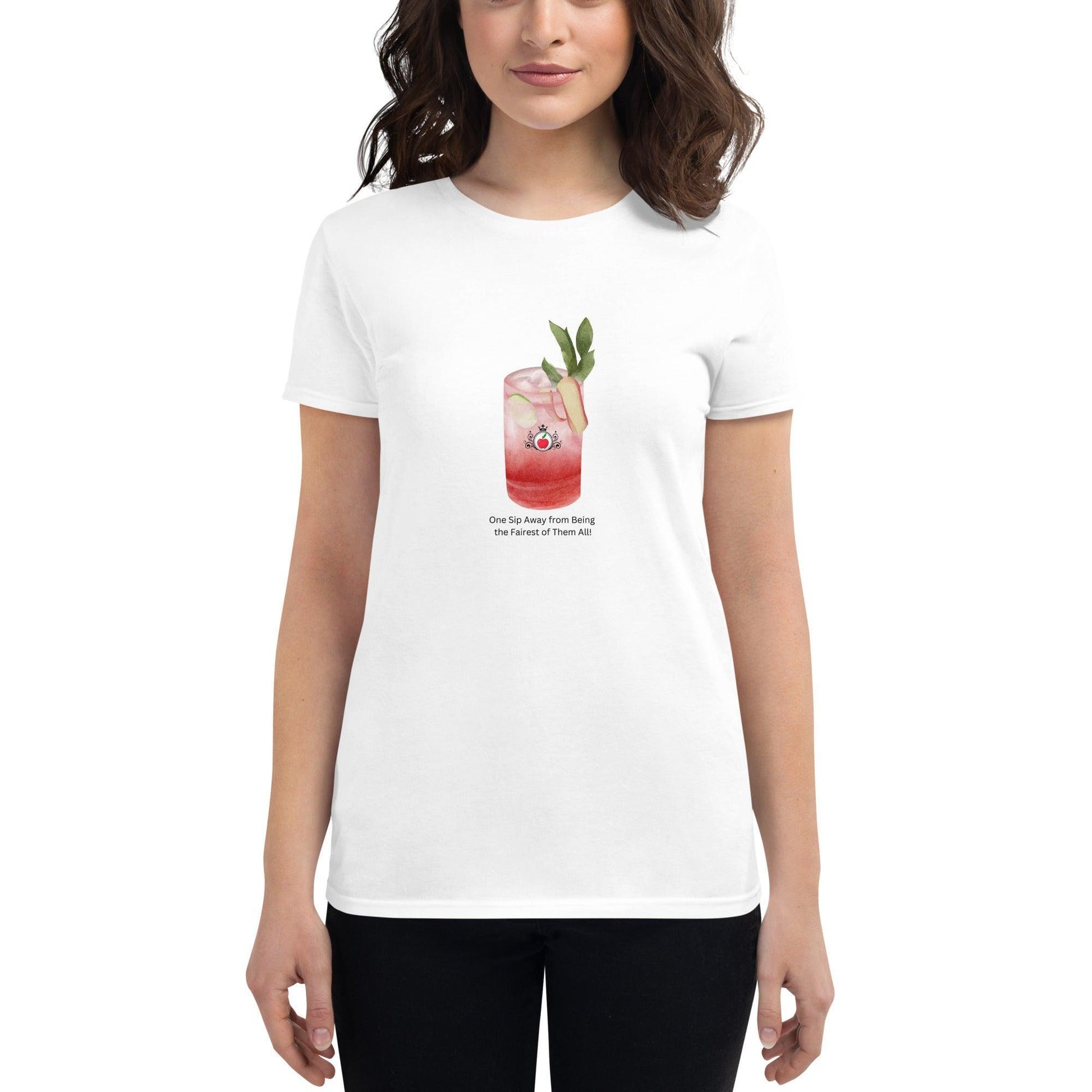 One Sip from Being the Fairest of Them All! Women's short sleeve t-shirt - Whippie's
