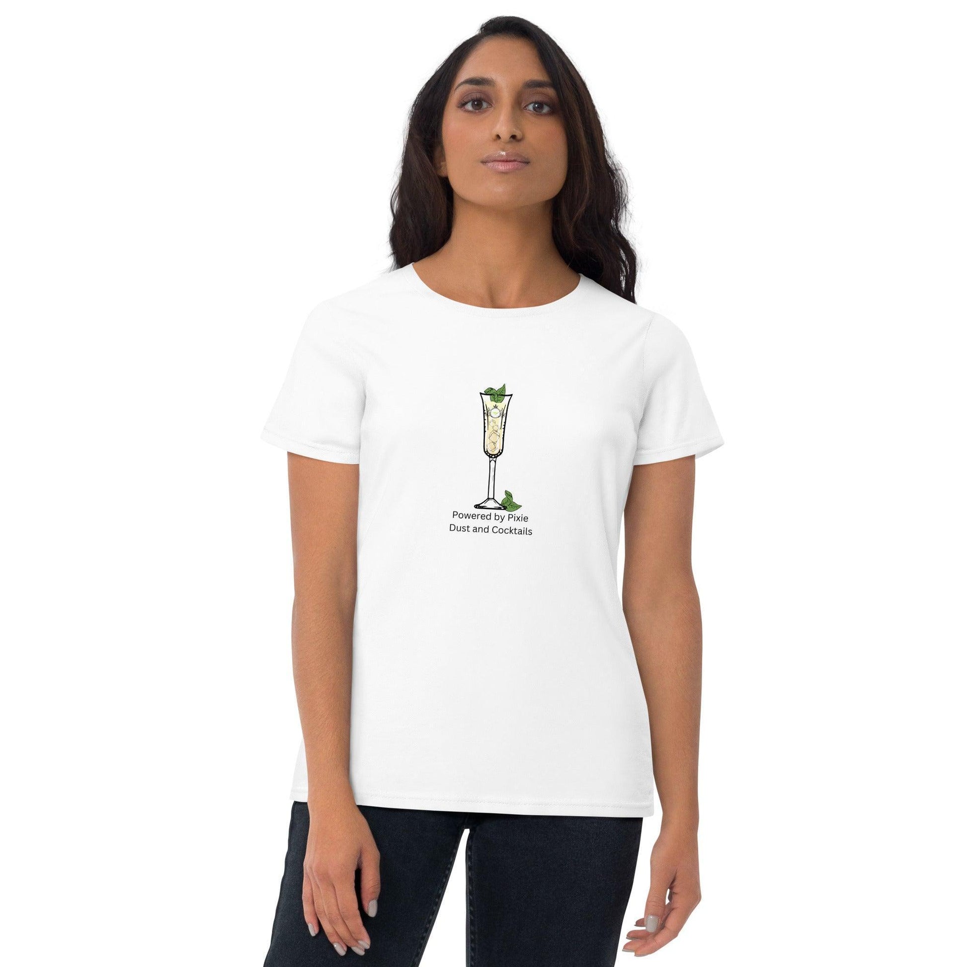 Tinkerbell, Powered by Pixie Dust and Cocktails - Women's short sleeve t-shirt - Whippie's
