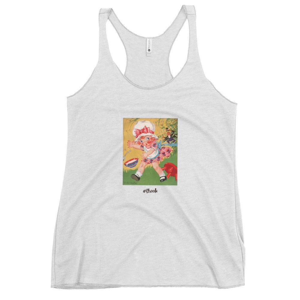 Nursery Rhyme - Little Miss Muffet "Shook" - Women's Racerback Tank - Whippie's