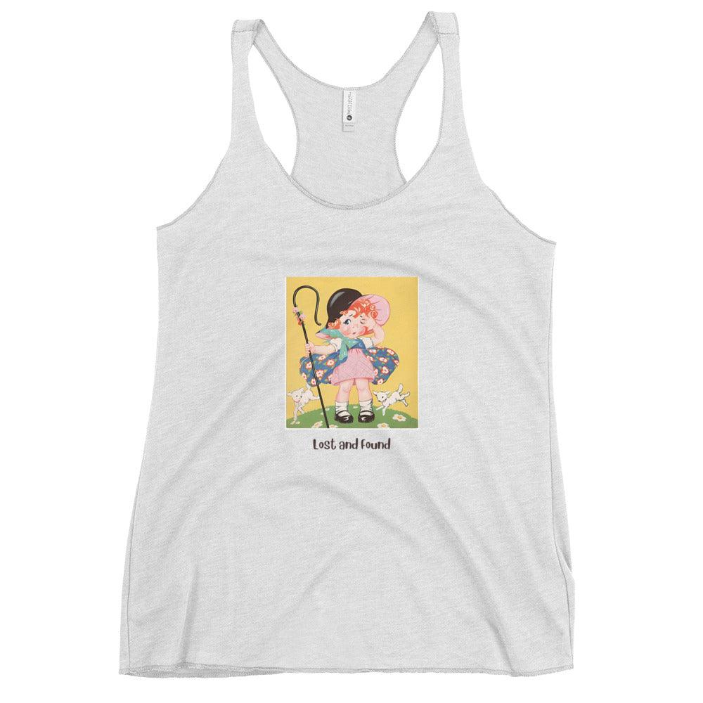 Nursery Rhyme - Little Bo Peep "Lost and Found" - Women's Racerback Tank - Whippie's