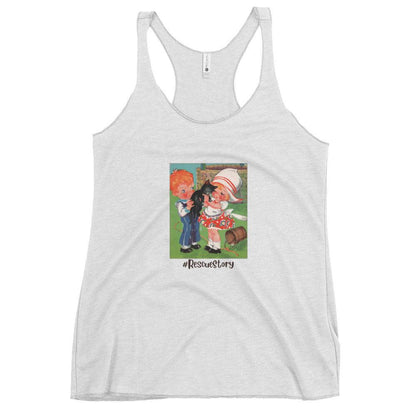 Nursery Rhyme - Ding Dong Bell "#RescueStory" - Women's Racerback Tank - Whippie's