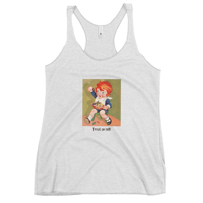 Nursery Rhyme - Little Jack Horner "Treat Yourself" - Women's Racerback Tank - Whippie's
