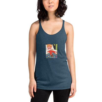 Nursery Rhyme - Deedle Deedle John - "Happy Nappy" Women's Racerback Tank - Whippie's