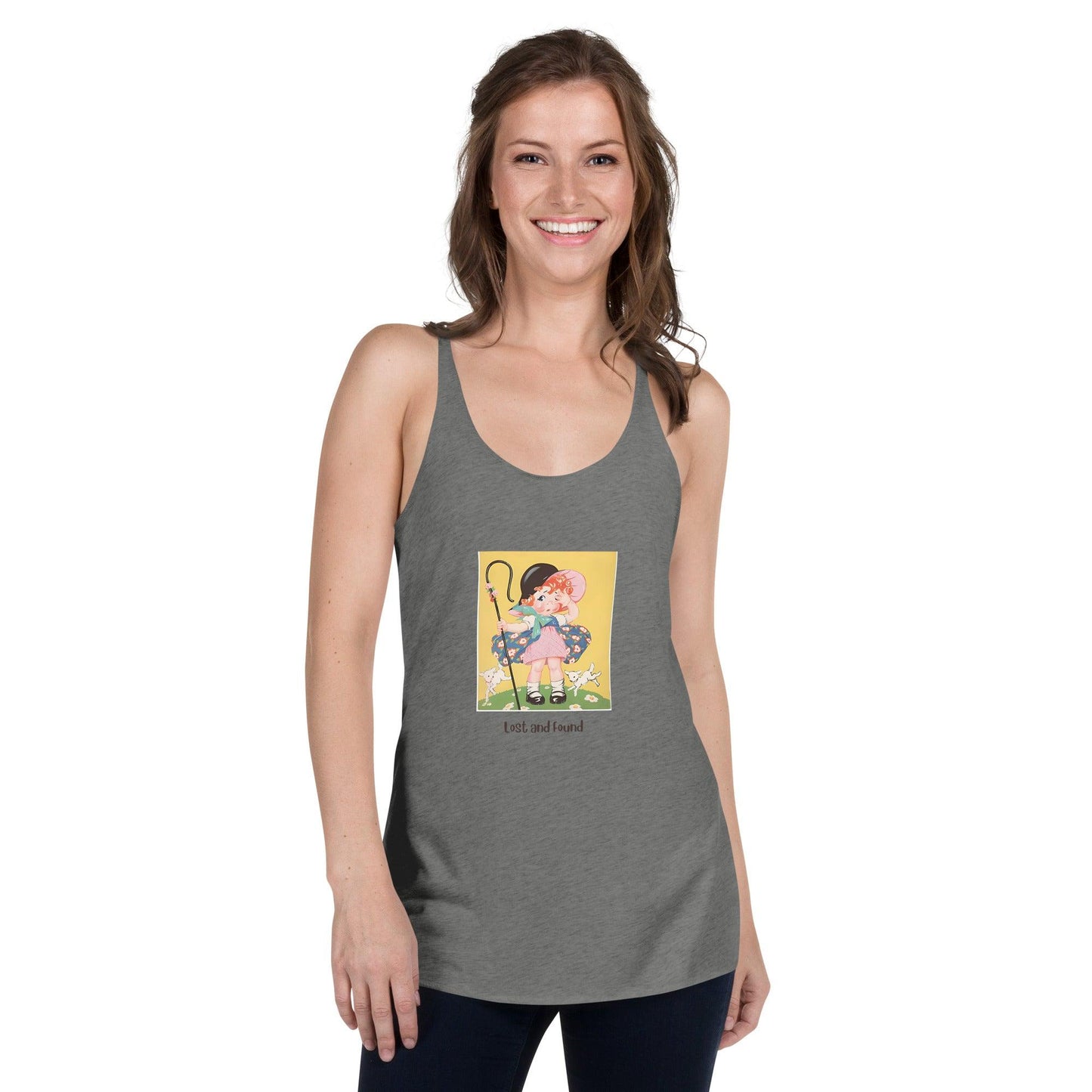 Nursery Rhyme - Little Bo Peep "Lost and Found" - Women's Racerback Tank - Whippie's