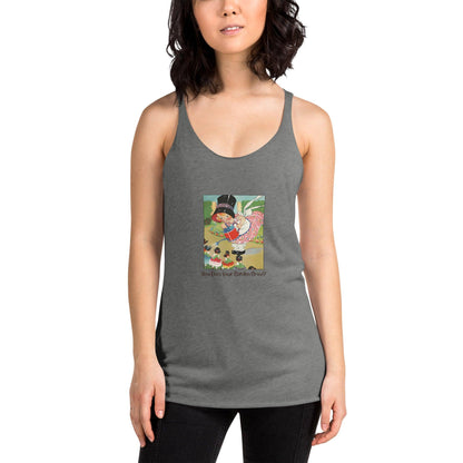 Nursery Rhyme - Mary Mary Quite Contrary "How Does Your Garden Grow" - Women's Racerback Tank - Whippie's