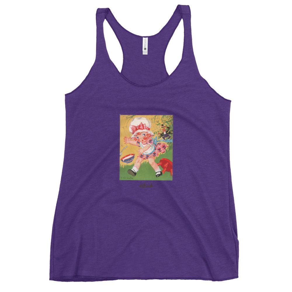 Nursery Rhyme - Little Miss Muffet "Shook" - Women's Racerback Tank - Whippie's