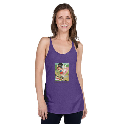 Nursery Rhyme - Mary Mary Quite Contrary "How Does Your Garden Grow" - Women's Racerback Tank - Whippie's