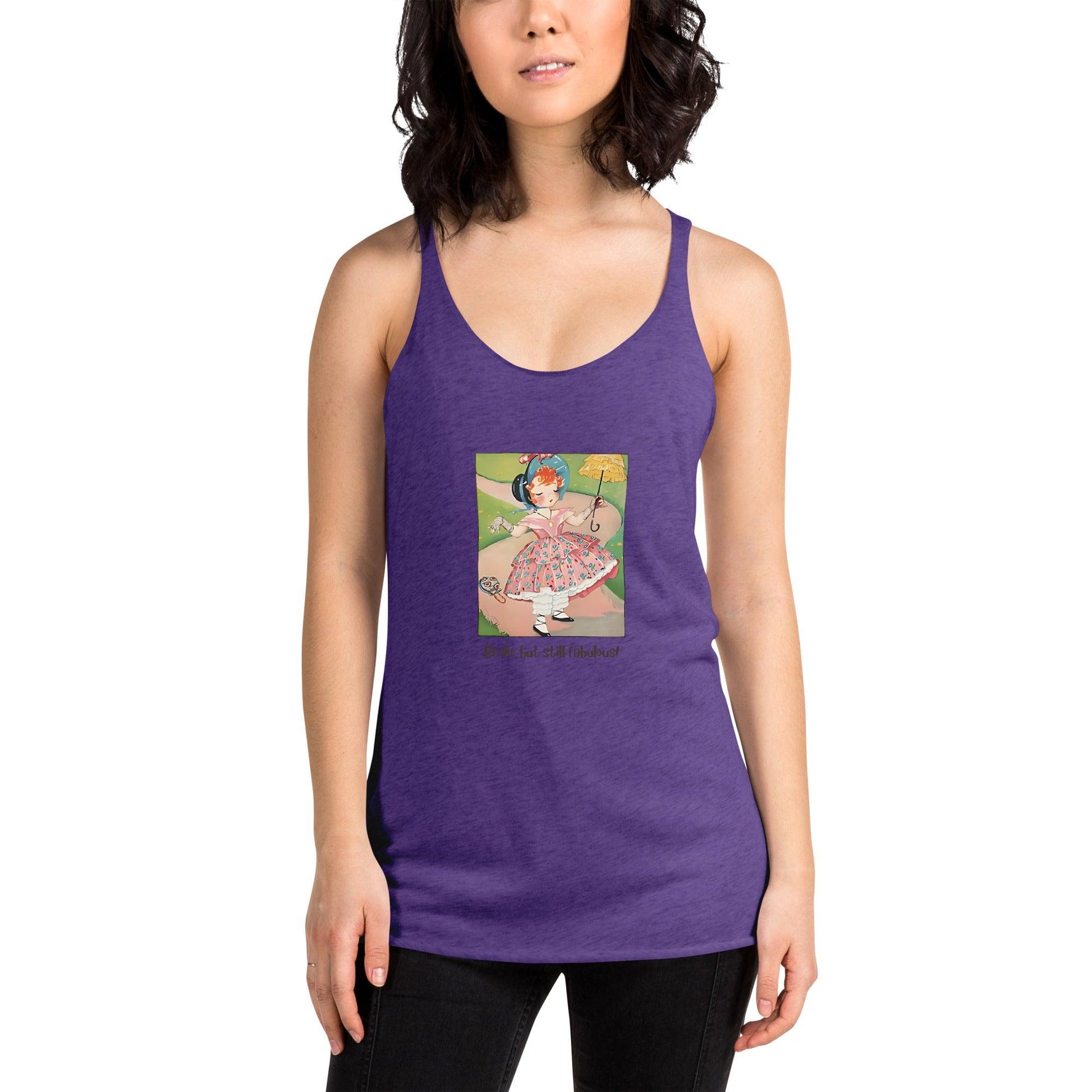 Nursery Rhyme - Lucy Locket "Broke but still Fabulous" Women's Racerback Tank - Whippie's