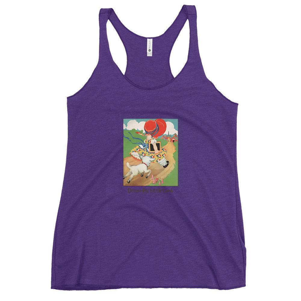 Nursery Rhyme - Mary Had a Little Lamb "Dream Big Little Lamb" - Women's Racerback Tank - Whippie's