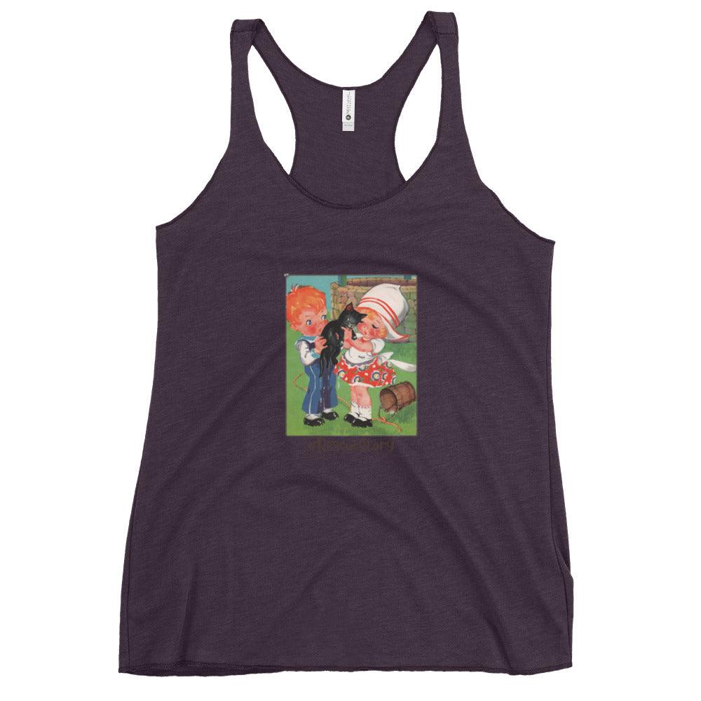 Nursery Rhyme - Ding Dong Bell "#RescueStory" - Women's Racerback Tank - Whippie's