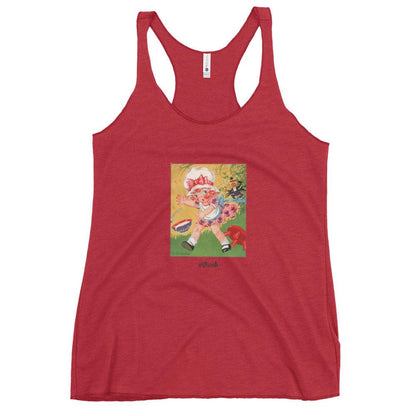 Nursery Rhyme - Little Miss Muffet "Shook" - Women's Racerback Tank - Whippie's