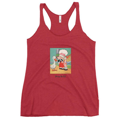 Nursery Rhyme - Goosey Goosey Gander "Pray on It" - Women's Racerback Tank - Whippie's