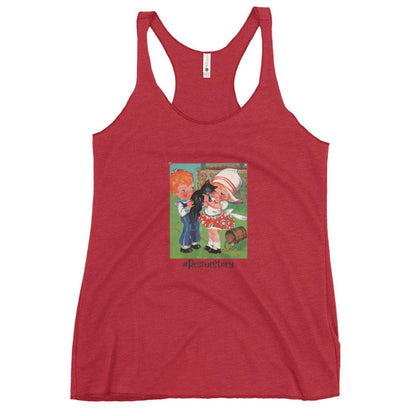 Nursery Rhyme - Ding Dong Bell "#RescueStory" - Women's Racerback Tank - Whippie's