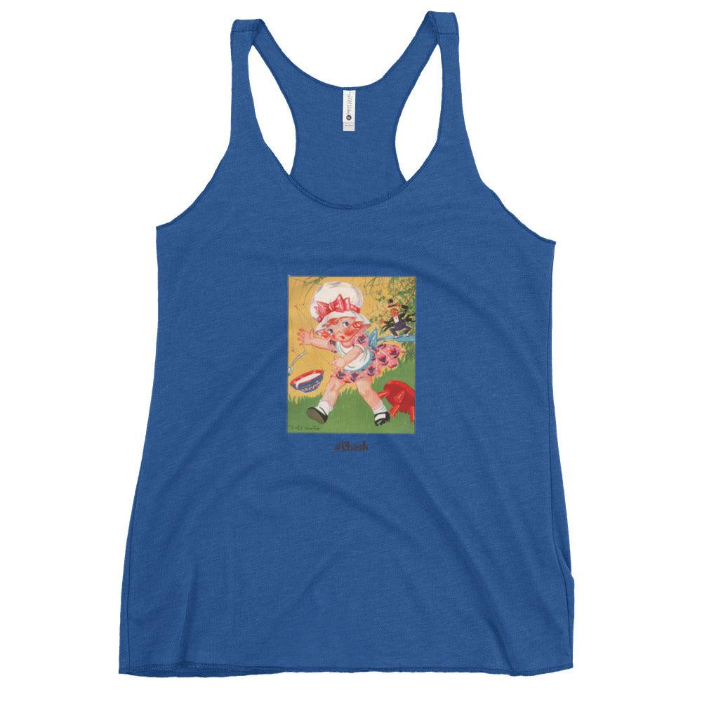 Nursery Rhyme - Little Miss Muffet "Shook" - Women's Racerback Tank - Whippie's