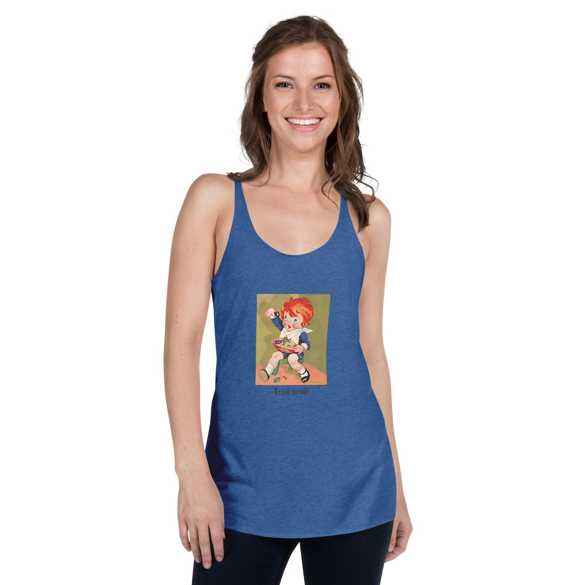 Nursery Rhyme - Little Jack Horner "Treat Yourself" - Women's Racerback Tank - Whippie's