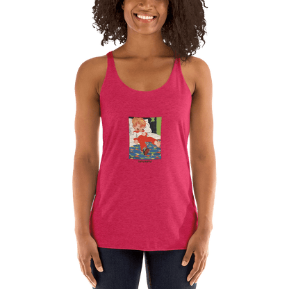 Nursery Rhyme - Deedle Deedle John - "Happy Nappy" Women's Racerback Tank - Whippie's