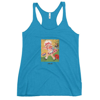 Nursery Rhyme - Little Miss Muffet "Shook" - Women's Racerback Tank - Whippie's